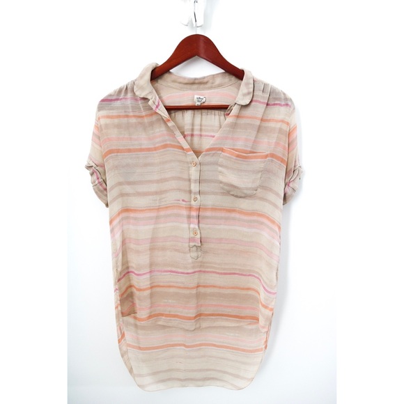 Aritzia Wilfred Silk Button Up Blouse - Picture 3 of 7